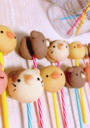 プレゼントに♡どうぶつロリポップクッキー-レシピのメイン写真