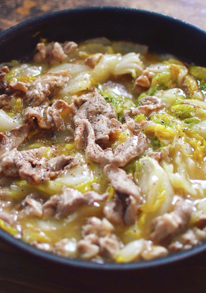 簡単！白菜と豚肉のとろとろ中華風煮-レシピのメイン写真