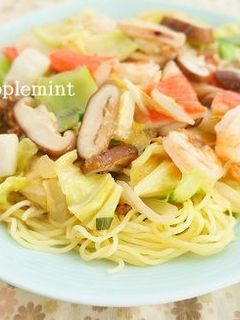 サッポロ一番スープであんかけかた焼きそば-レシピのメイン写真