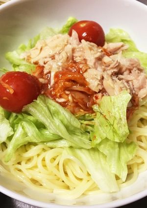 3分で！コンビニ風糖質0麺サラダパスタ-レシピのメイン写真