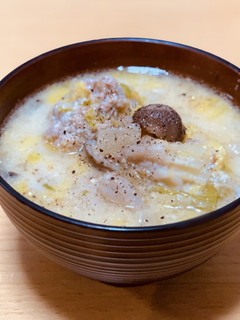 きのこと肉団子の豆乳スープ-レシピのメイン写真