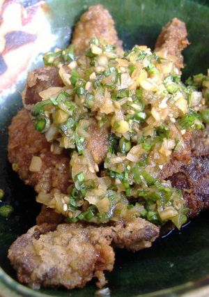 鶏レバ－の中華ダレかけ-レシピのメイン写真