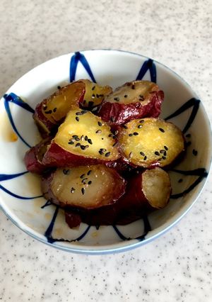 黒ホイル焼きいもで大学芋-レシピのメイン写真