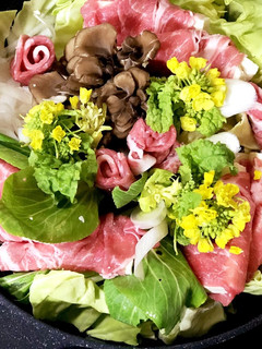 フライパンde豚肉と春野菜のすき焼き風鍋-レシピのメイン写真