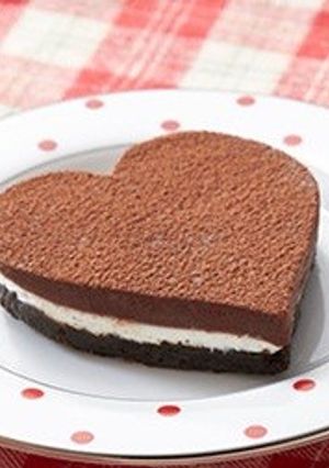 かんたん、焼かない！ハートのミニケーキ-レシピのメイン写真