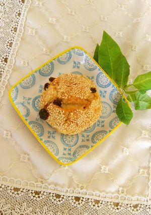 ヘルシーなゴマの「焼きドーナツ」-レシピのメイン写真