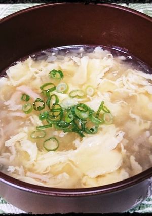〝Minaさん家のフワフワたまごスープ〟-レシピのメイン写真