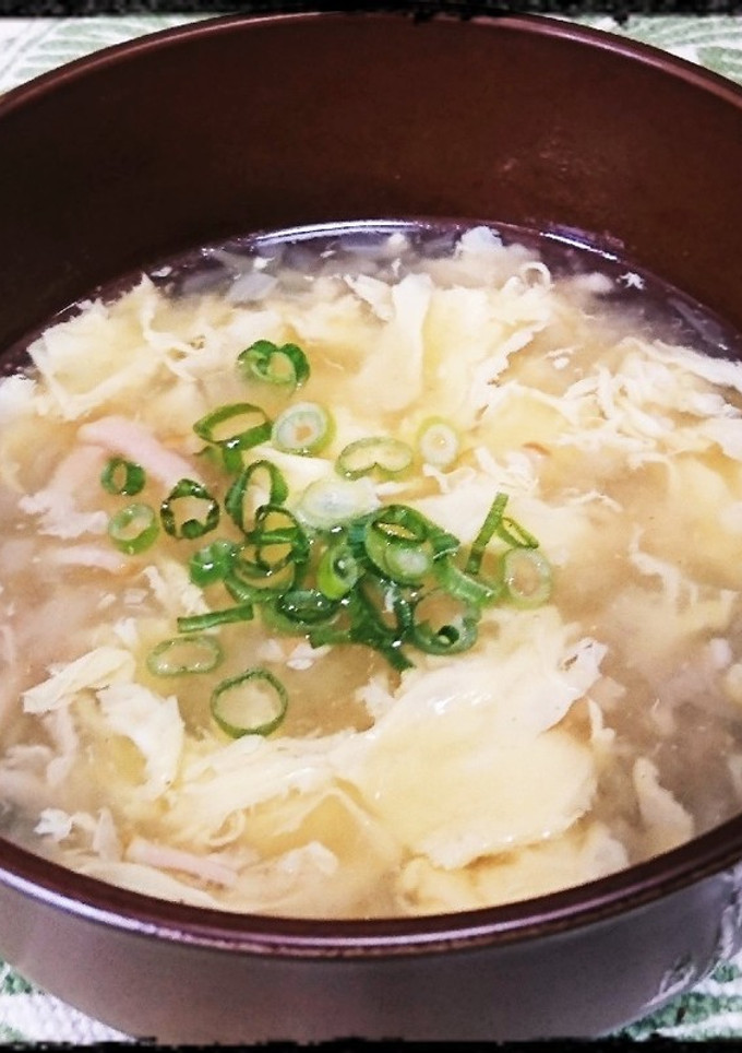 〝Minaさん家のフワフワたまごスープ〟-レシピのメイン写真