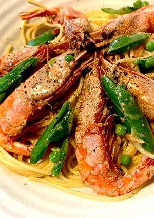 甘海老と豆乳のクリームパスタ♡-レシピのメイン写真