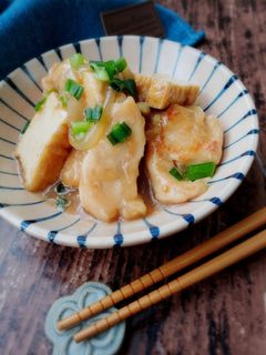 鶏むね肉と厚揚げの和風あんかけ-レシピのメイン写真