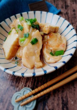 鶏むね肉と厚揚げの和風あんかけ-レシピのメイン写真