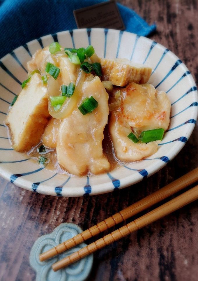 鶏むね肉と厚揚げの和風あんかけ-レシピのメイン写真