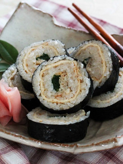 あさりと青菜の信田海苔巻き-レシピのメイン写真