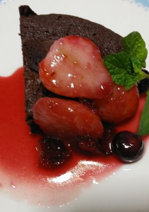 ガトーショコラいちごソース-レシピのメイン写真