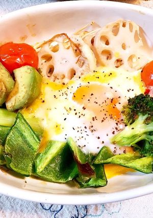 温玉のせ野菜 グラタン-レシピのメイン写真