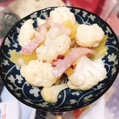 รูปของ ベーコンポテトwithカリフラワー