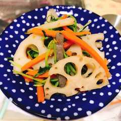 รูปของ あっさりきんぴらごぼうれんこん