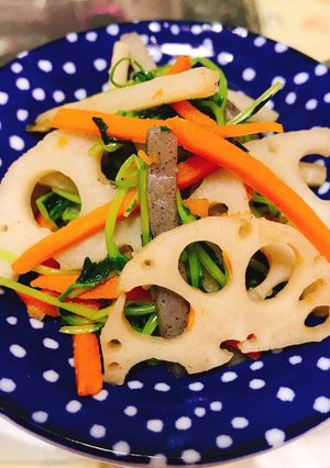 あっさりきんぴらごぼうれんこん-レシピのメイン写真