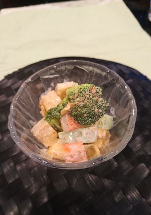 卵焼きをごまマヨサラダにアレンジ！-レシピのメイン写真
