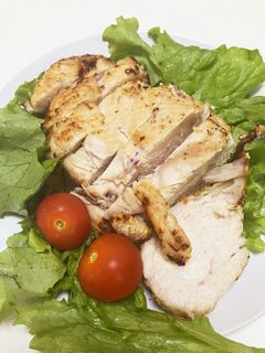 ノンフライヤー 塩麹で鶏胸肉ステーキ-レシピのメイン写真