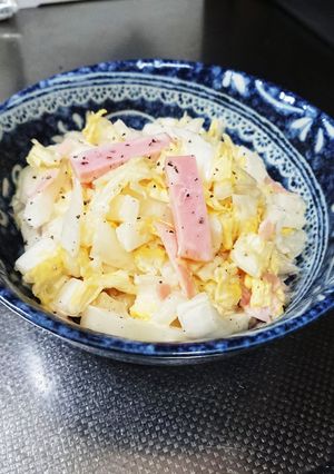 白菜とハムのさっぱりマヨサラダ-レシピのメイン写真