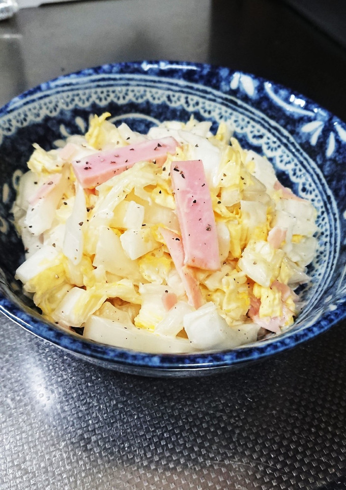 白菜とハムのさっぱりマヨサラダ-レシピのメイン写真