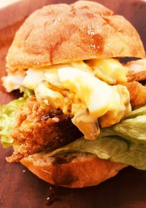【糖質制限】タルタル！海老フライサンド-レシピのメイン写真