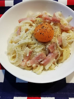 サッポロ一番のスープでチーズクリームスパ-レシピのメイン写真
