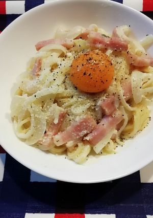 サッポロ一番のスープでチーズクリームスパ-レシピのメイン写真