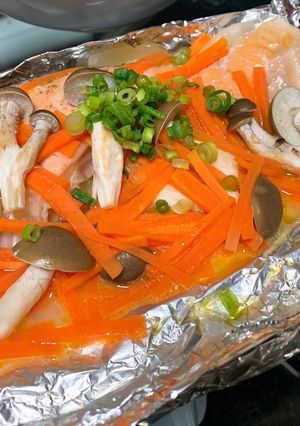 フライパン 簡単 鮭のホイル焼き-レシピのメイン写真