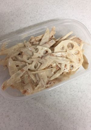 ごぼうとれんこんのマヨわさびサラダ-レシピのメイン写真