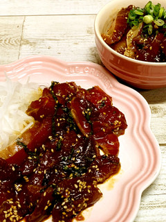 簡単美味しいお刺身の漬け!丼にも♪-レシピのメイン写真