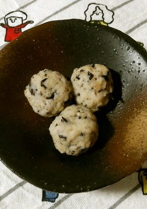 ひじき入り豚肉と豆腐の蒸しハンバーグ-レシピのメイン写真