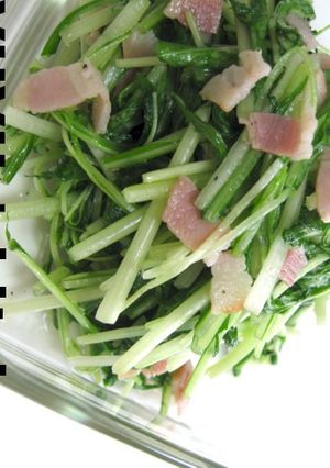 超簡単♪水菜のガーリック味に炒めたん♪-レシピのメイン写真