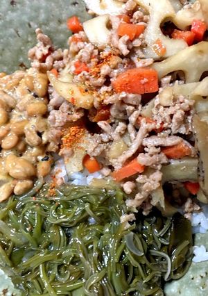 食欲アップ！簡単丼ぶりねばシャキ丼-レシピのメイン写真