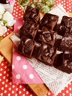 バレンタイン♡ダブルチョコブラウニー-レシピのメイン写真