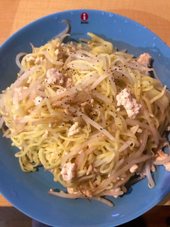 130 円豚ひき肉ともやし焼きそば-レシピのメイン写真