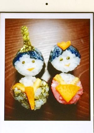 寿司型・模様巻き(ぼんぼり・ひな祭り用)-レシピのメイン写真