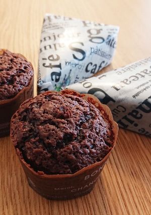 甘すぎない☆大人のふわふわチョコマフィン-レシピのメイン写真
