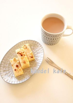 *ホワイトチョコon真っ白ブラウニー*-レシピのメイン写真