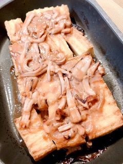 厚揚げと塩辛!グリルでうまうまおつまみ!-レシピのメイン写真