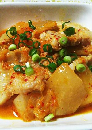 ★簡単無水料理★豚キムチ大根煮★-レシピのメイン写真
