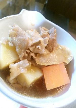 フライパン一つで作る！（豚）トンじゃが-レシピのメイン写真