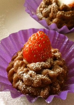 ミニミニチョコカスタードケーキ♪-レシピのメイン写真