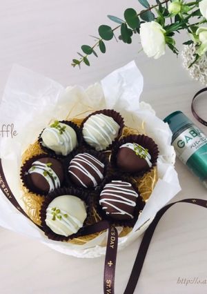 板チョコde簡単♡チョコミントトリュフ♡-レシピのメイン写真