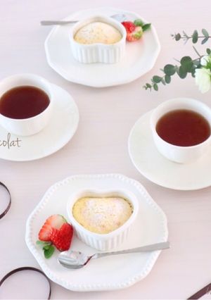 15分で完成♡ホワイトフォンダンショコラ-レシピのメイン写真