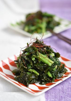 ほうれん草とわかめのごまナムル-レシピのメイン写真