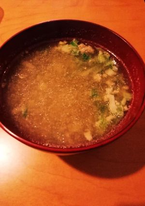 時短！餃子の具で春雨スープ-レシピのメイン写真