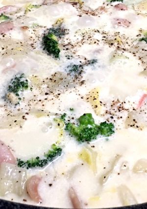 白菜☆さつまあげ☆野菜たっぷりクリーム煮-レシピのメイン写真