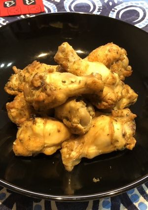 簡単!ガーリックローストチキン!手羽元で-レシピのメイン写真